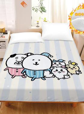 卡通水晶绒自嘲熊床笠可爱白熊女寝室学生单小人宿82609舍生床保