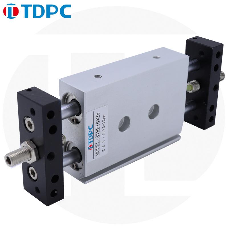 台STMB16-25双轴双出导杆气缸STMB31016-2-5WXI05STMS滑行程可调