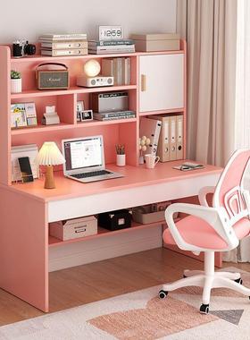 #学生写家用学习桌GVH儿童装书书桌架组合一体桌椅套简约卧室小孩