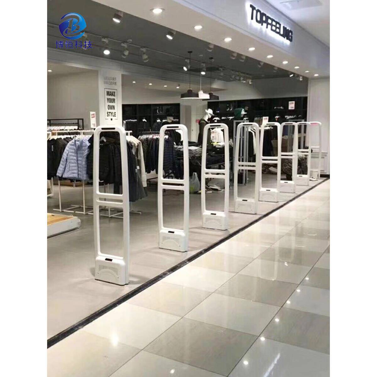 超市防报警器超市服装防盗门店婴百货商场感应防盗器防盗F75858M8
