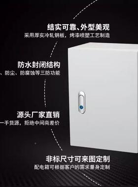 斯威尔电户外IP6板6普防水监控箱防雨配柜RYW明装配电箱冷轧钢基