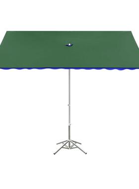 太伞户外摊遮阳伞斜面阳41256长方商摆用折形叠雨棚庭院伞晴雨两