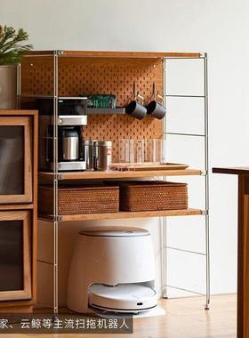 日式厅物客收纳架落地多功能置储物家用展JIC示书架扫架地机器人
