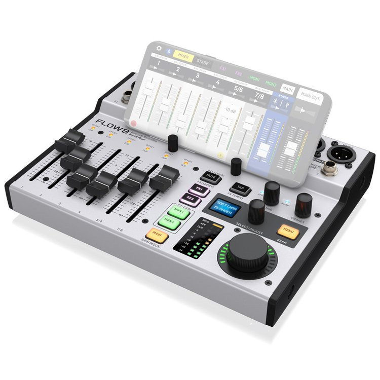 behringerFLOW8直播调音台声卡