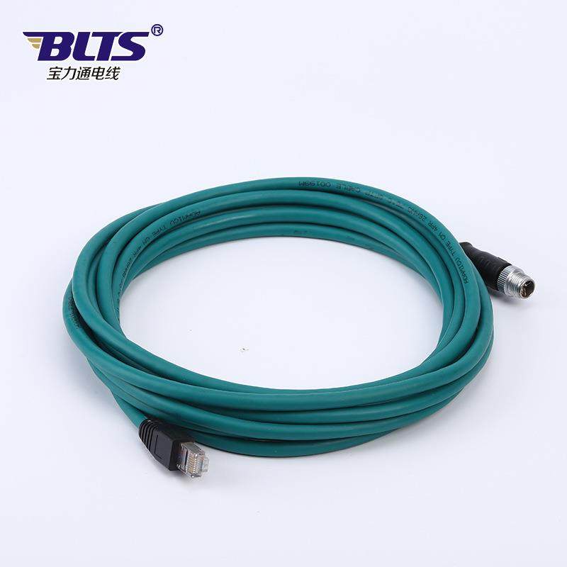 工厂订制千兆工业网超六类网转R73216线J4转8P线85CCAT7网线