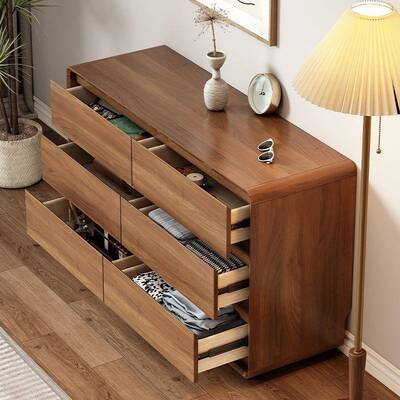 室斗柜收柜主卧床纳九斗柜尾客厅储物卧柜靠墙实木框大容量五DGA