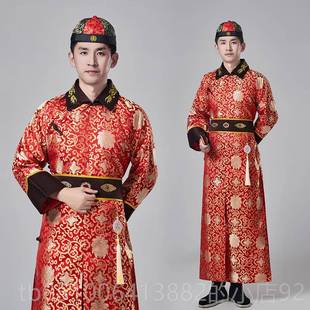 皇人帝服长款 成便满演族宫廷阿哥贝勒服装 舞台出 男士 高档清朝古装