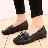 202新款 女鞋 单鞋 子软底妈妈豆豆5鞋 正品 大码 女真皮平底鞋 夏季 春秋