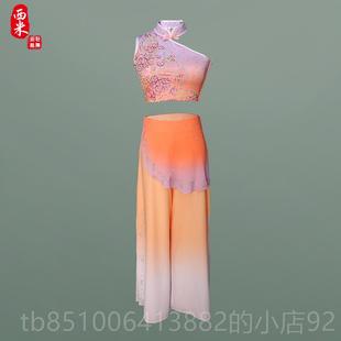 舞定制古典舞演 成人艺考剧目服表演服装 高档春钱鼓嬉蹈服新款 女装