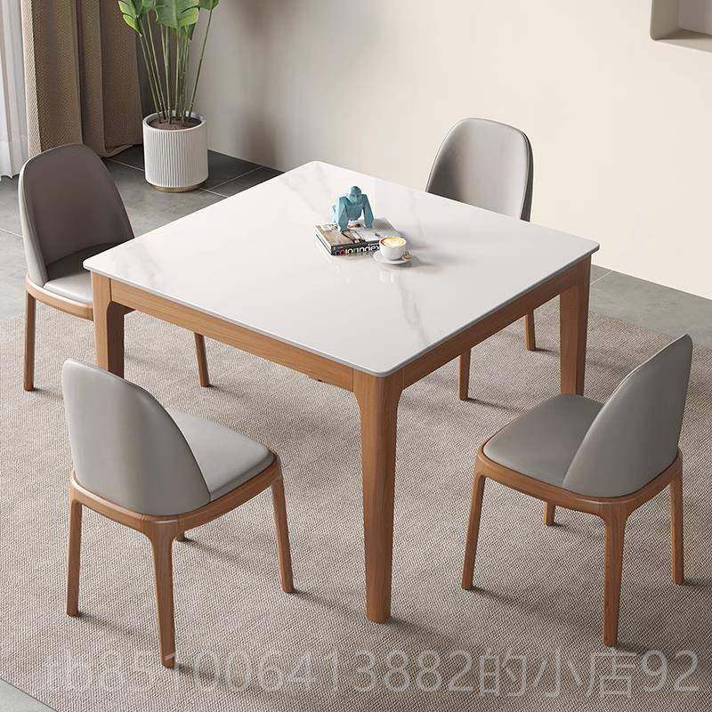 高档实木板小方桌户家用小型岩公寓出租房餐桌正方形打吃饭四方牌