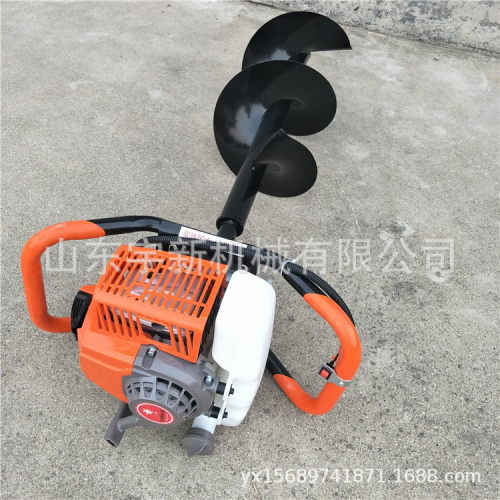 汽油钻地打坑机便携手提式植树挖坑机多功能打孔机