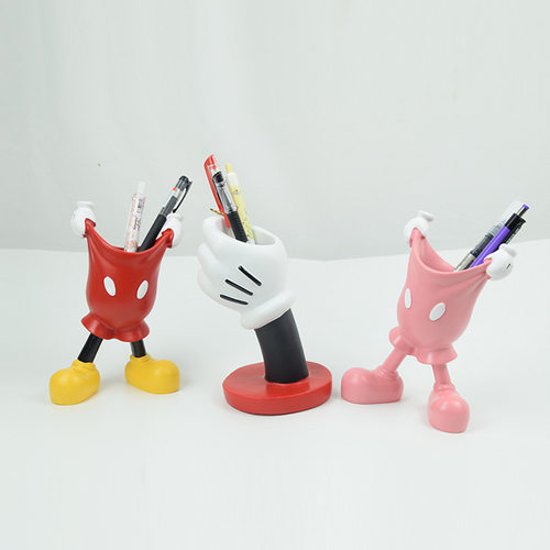 卡通手套笔筒高颜值文具摆件