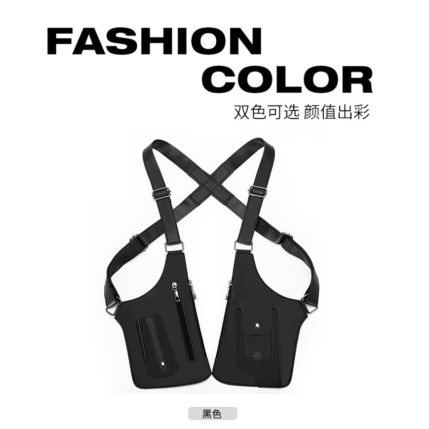 战术复古多功能男马甲包