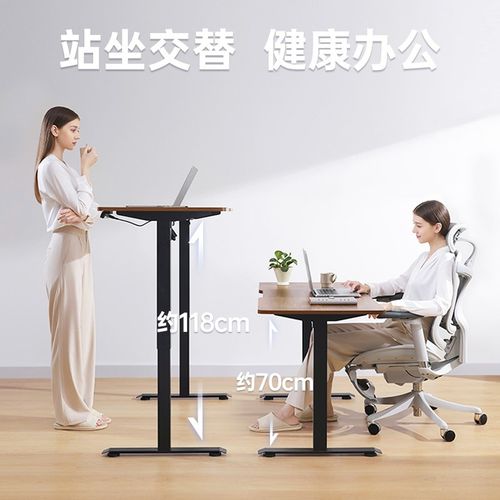 西昊D03电动升降桌升降书桌电脑桌家用学习桌办公桌电动升降桌腿