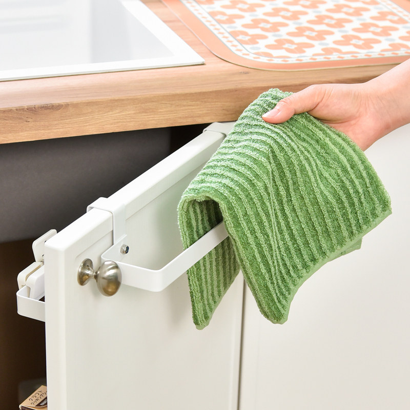 免打孔厨房毛巾挂杆门后收纳洗碗手套挂架橱柜门背晾晒抹布置物架,家庭/个人清洁工具,毛巾挂/毛巾架,淘宝优惠券,粉丝福利购,淘宝优惠卷