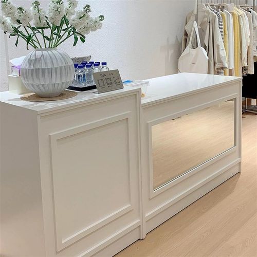 法式买手店服装店收银台柜台花店蛋糕店吧台美容院前台网红中岛柜