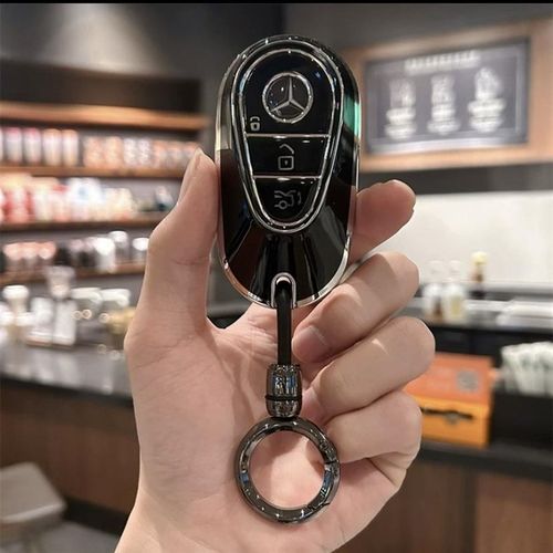 适用24款奔驰E级车钥匙套E300新款C级GLC S级C260L/GLC300L壳扣包