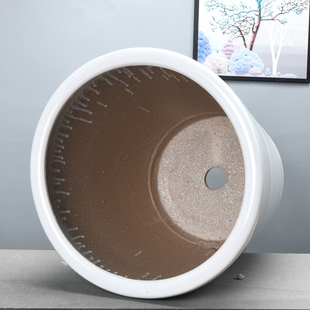 花盆陶瓷特大号种树白色简约室内外落地金钱树虎皮兰花盆包邮