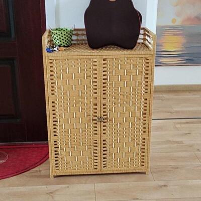 藤编鞋包邮阳台门鞋UQQ架大收容量纳柜实木简易进口大号柜储物