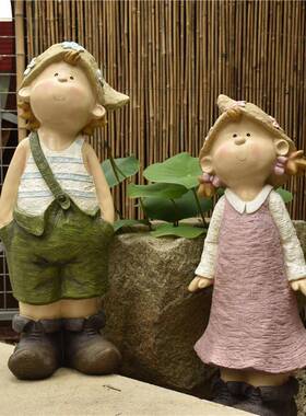 爱大可号小孩创202032意小院子装饰品庭院园摆件树布脂桌面阳花台