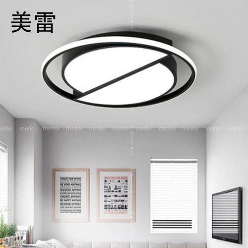 卧室灯简约现代温馨房间家用客厅创意个性北欧遥控无极led吸顶灯