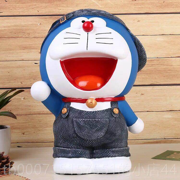 正品创意超大号叮当胖成人儿猫童存钱罐不怕摔蓝子储蓄罐件桌面摆