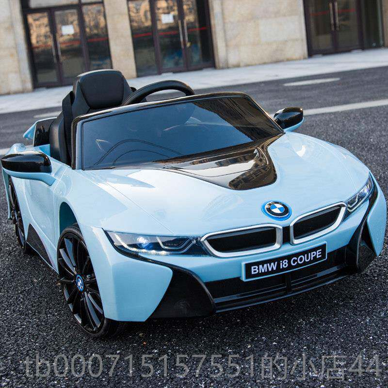 正品童24新款宝马i8儿车电动车四驱四轮带遥控动汽跑车小孩宝宝可
