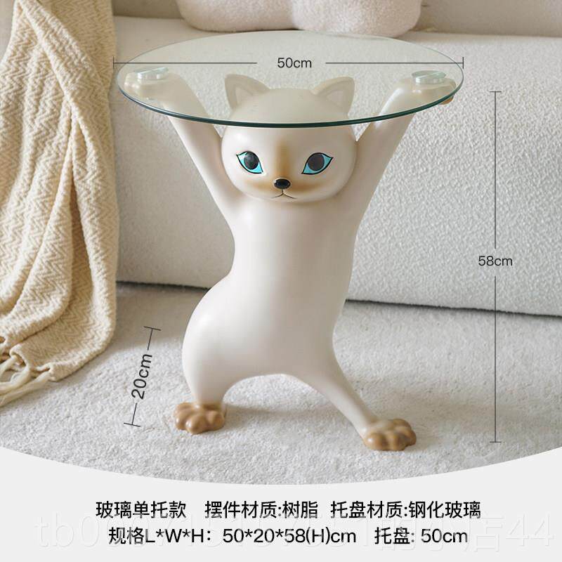 正品迁沙雕妖娆猫客地厅大型落摆件家居装饰品搬乔家开业礼物新居