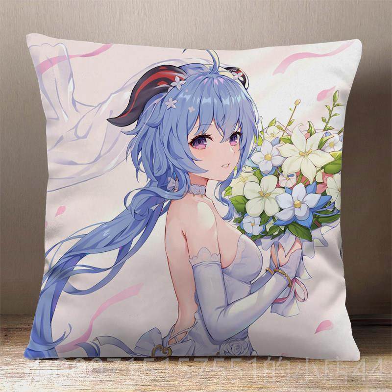 正品原神甘雨抱枕周边女仆椰双羊王小姐睡动二次元面漫定制觉宿舍