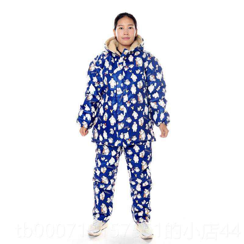 正品男士衣工作服套防装棉冬加厚劳保棉袄防寒水防油p季u 皮革加