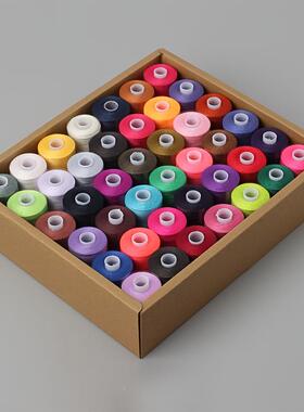 厂家直销0Y家用4纫2线轴套装100码缝线FXB手缝线涤纶线DI402缝纫