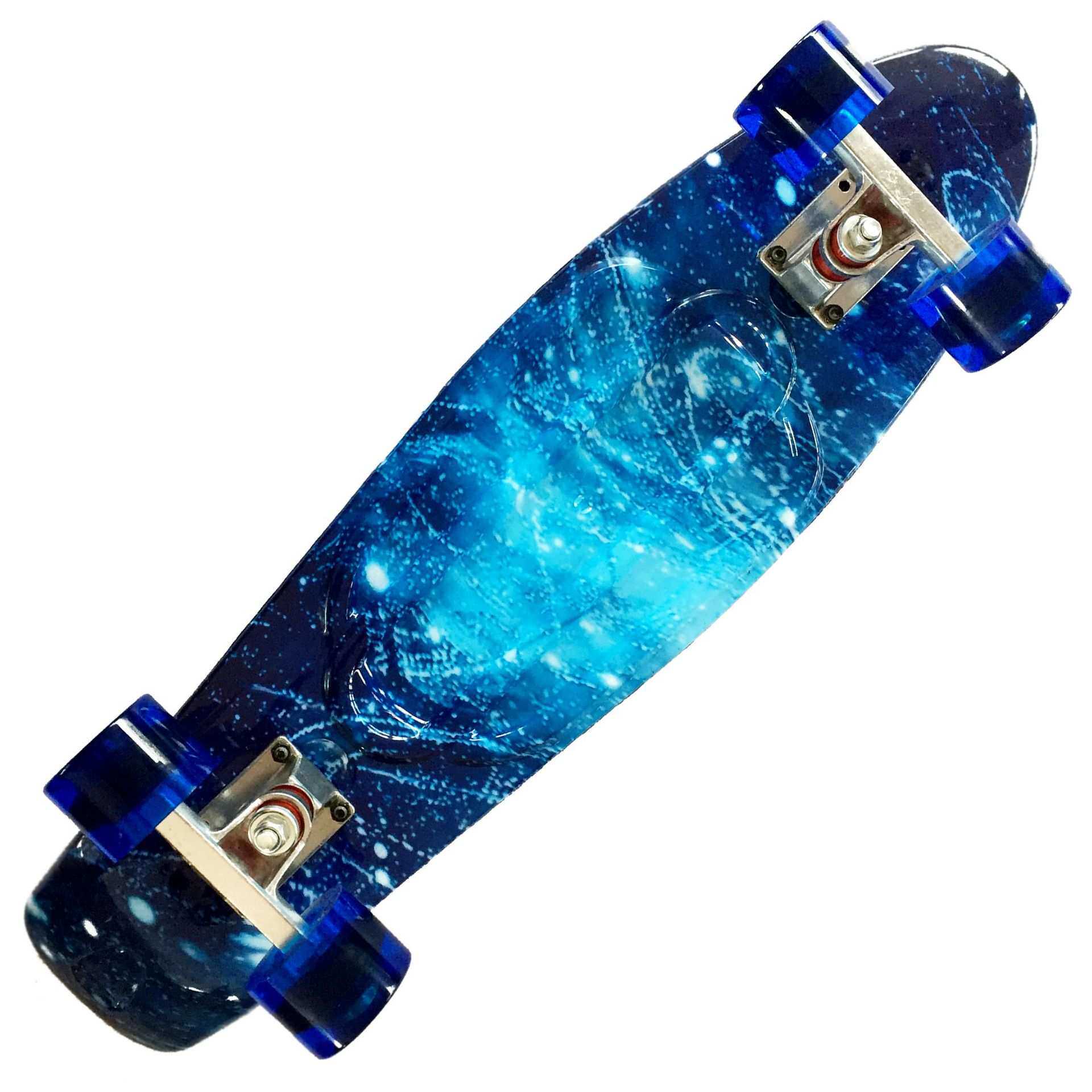 欧美27英寸四轮塑料星空小鱼板 pany滑板 skateboard成人滑板