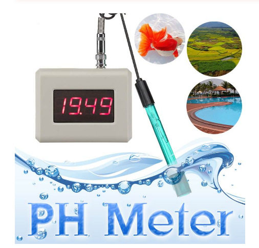 数码显示在线PH监测仪酸度计PH计水产养殖水族馆大棚蔬菜ph计