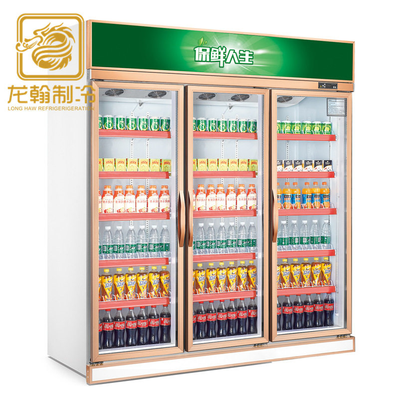 广州厂家直销冷藏展示柜商用不锈钢展示冰箱饮料保鲜展示冰柜