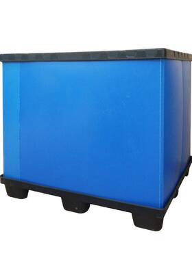 大型塑周转箱仓储物流中心可折叠塑料围板箱汽料车零部CDI件周转