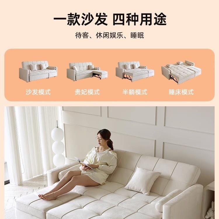 沙发折叠用意式极小户型网红储物两沙发床客简厅206双拖2025年床