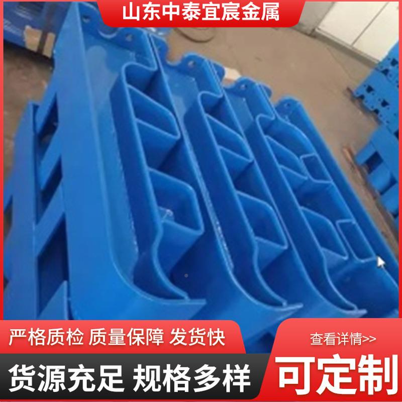 观现ZTYC-240铸铁桥梁防撞道护栏钢板货切割立柱河景道路栏杆支架