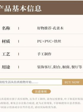 物诧寂风16189仿真绿栽植盆孔雀木室内客厅饰落地植装沙发旁电视