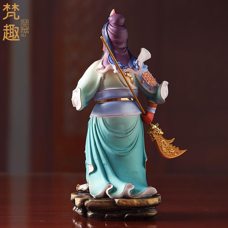 趣武神羽关公SUB像陶瓷招梵财关帝君关二爷关店铺开业居财家供奉