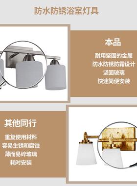 玻璃壁灯卫生间ZYJ-JQD-镜前灯卧室床头走廊美式复古室工业浴风