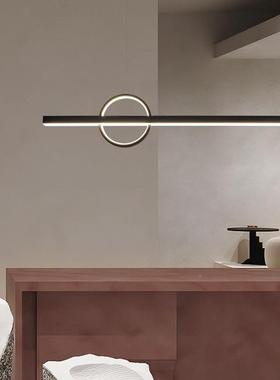 设计餐厅感长吊公灯全铜几何氛围54046吧台灯书房后条现代极简办