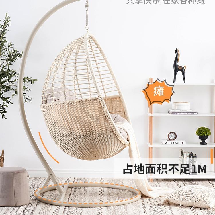 网时床红鸟巢款椅客厅阳台卧室编藤秋千吊篮尚摇椅吊DYV椅工厂