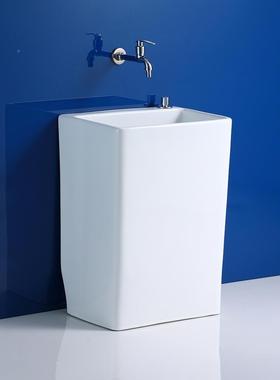 A13740L把加高阳台拖布池陶瓷拖把池家式用卫生池间洗拖地盆落地