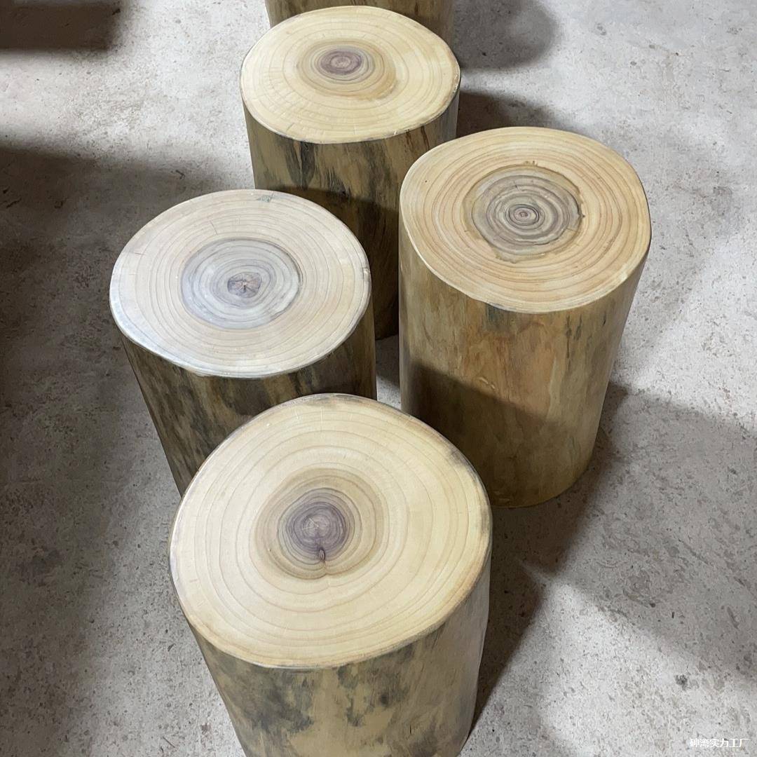 木香樟木架树墩树桩木桩凳坐子花根雕木无品牌/茶几实大底凳座墩