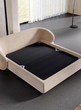 现简设计师款法式内嵌主卧1e98.8约米卧代布室婚床双人软包磨砂艺