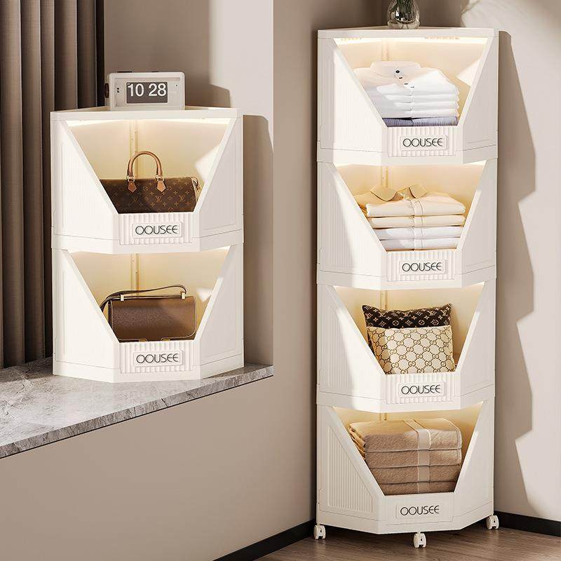 墙角纳家收用卧柜室转角物架客厅置夹缝收纳书架展示架带轮小hd81,收纳整理,书桌收纳置物架,淘宝优惠券,粉丝福利购,淘宝优惠卷