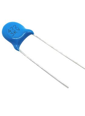 直插高压瓷片容电3KV472MM片径7m±20%m472/3KV3KV472M陶瓷电容