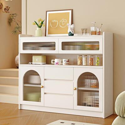 岩板餐边柜体靠墙纳客厅超薄茶水柜0RNSc2m实木收柜储物柜边一柜