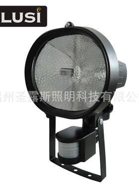 500W黑椭圆带感应外灯户草地矿SLS-C102灯LED投光灯工灯LED户外灯