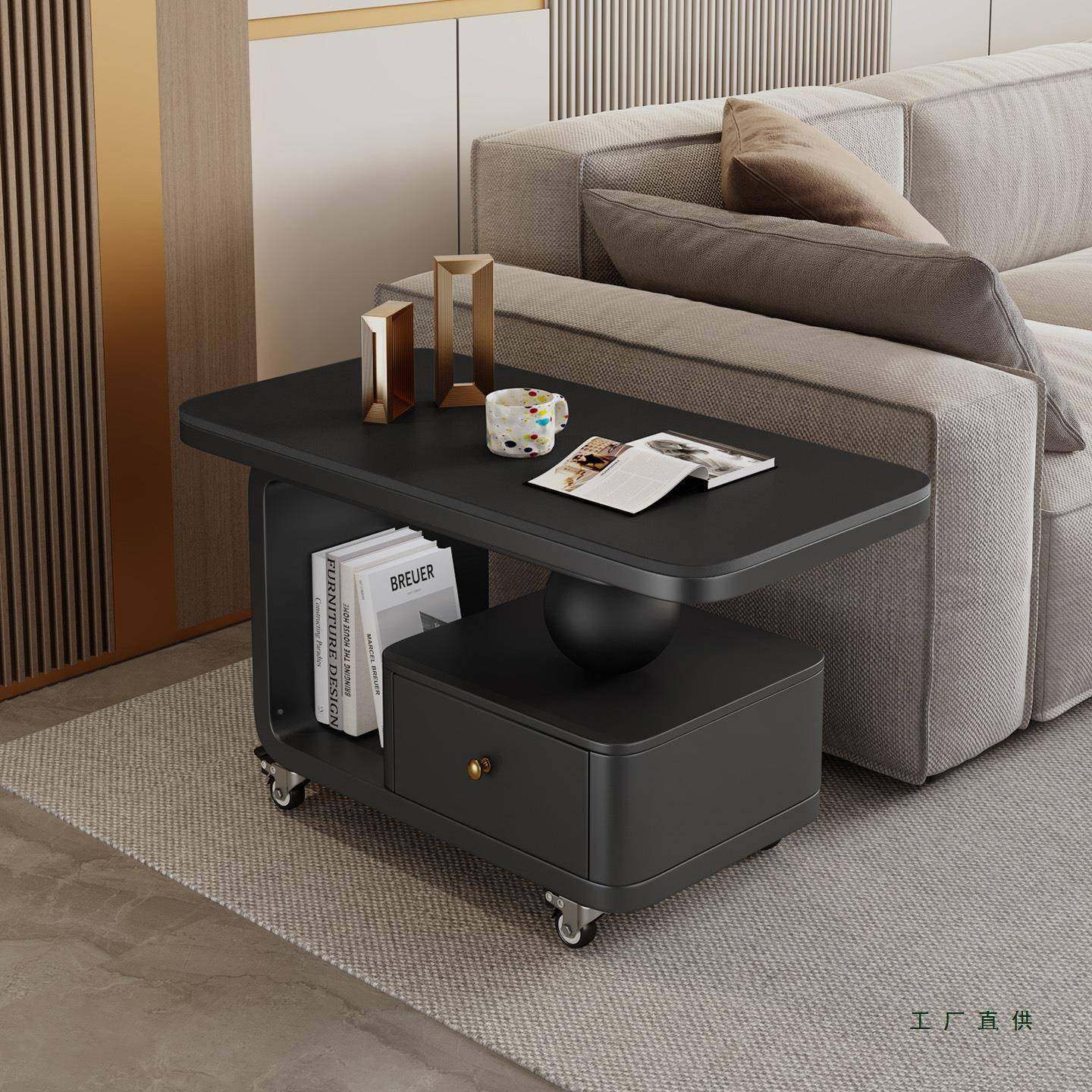 奶油风家用移动板茶几可小推车2025新款小户型客边厅985岩移动茶,基础建材,脚轮/万向轮,淘宝优惠券,粉丝福利购,淘宝优惠卷